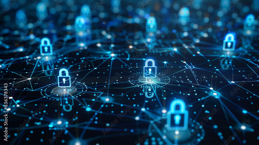 Security across global networks showcasing interconnected nodes and security measuresrepresenting worldwide protection Security across global networks showcasing interconnected nodes and security measuresrepresenting worldwide protection