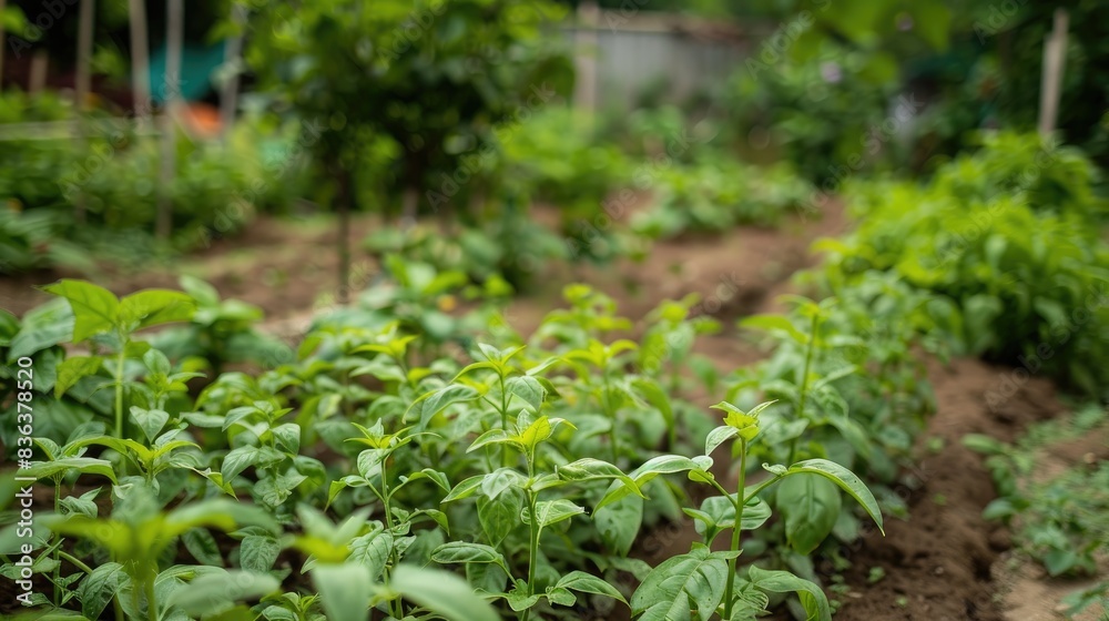 Garden lemon basil plants Garden lemon basil plants