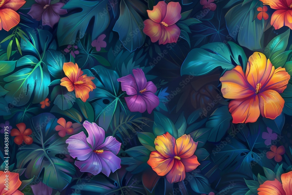 A charming seamless botanical pattern