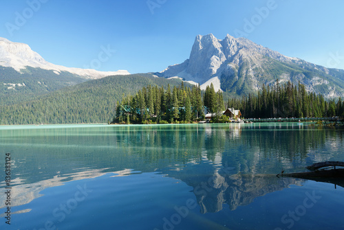 Beautiful Emerald lake, Yoho national park, British Columbia, Canada