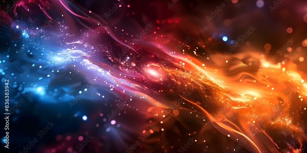 Obraz premium Exploration and Wonder Spacecraft Journey Through Ethereal Galaxy. Concept Space Exploration, Wonder, Spacecraft Journey, Ethereal Galaxy