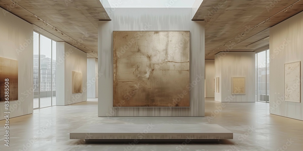 Serenity in White: Art Gallery, generative ai Serenity in White: Art Gallery, generative ai
