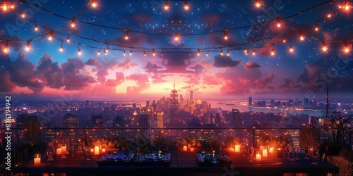 Urban Skyline Beats: Dancing Under the Stars, generative ai