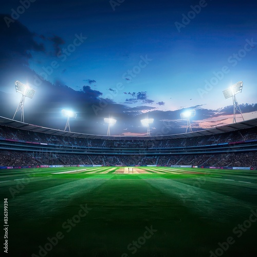 Sport cricket stadium. Cricket stadium background