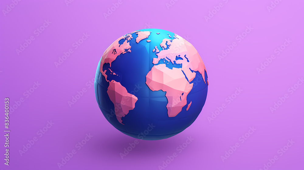Earth 3D Icon Earth 3D Icon