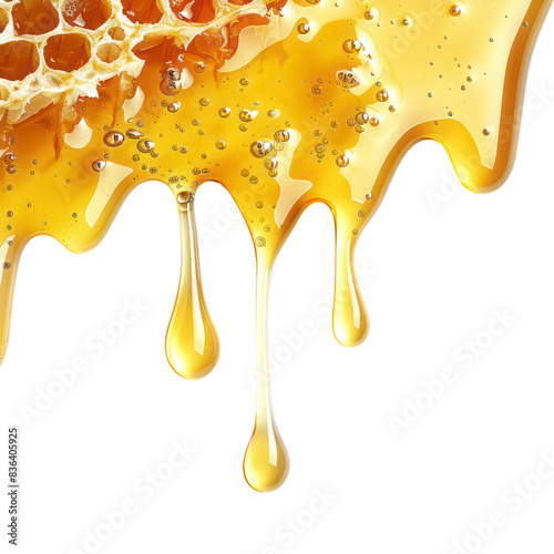 Honey isolated on  transparent background.(PNG)