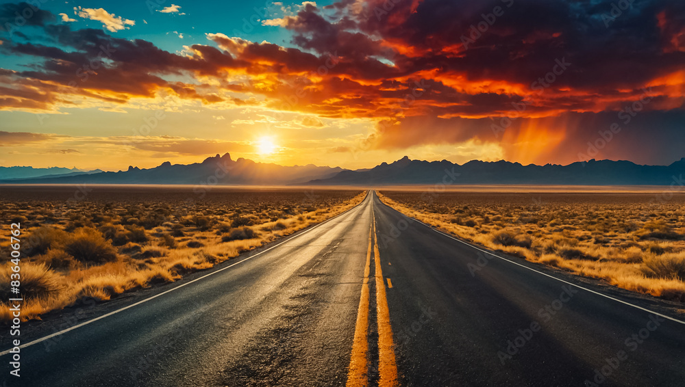 Fototapeta premium Stunning road in Bolivia