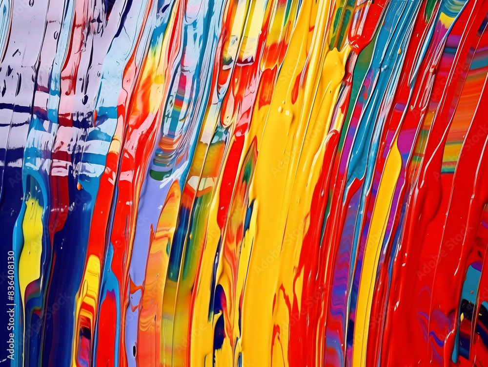 Colorful abstract paint strokes Colorful abstract paint strokes