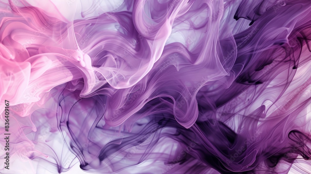 Hazel and mauve paint swirling, Ink Cascade, tranquil shimmer arises from fluid movements, technical illustration photo Hazel and mauve paint swirling, Ink Cascade, tranquil shimmer arises from fluid movements, technical illustration photo