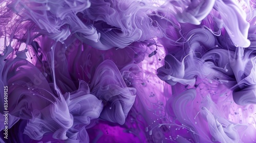  Hazel and mauve paint swirling, Ink Beat, calm luminescence emanates from fluid lines, digital photo