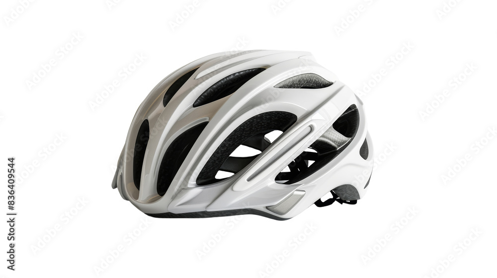 Fototapeta premium Bike helmet, white