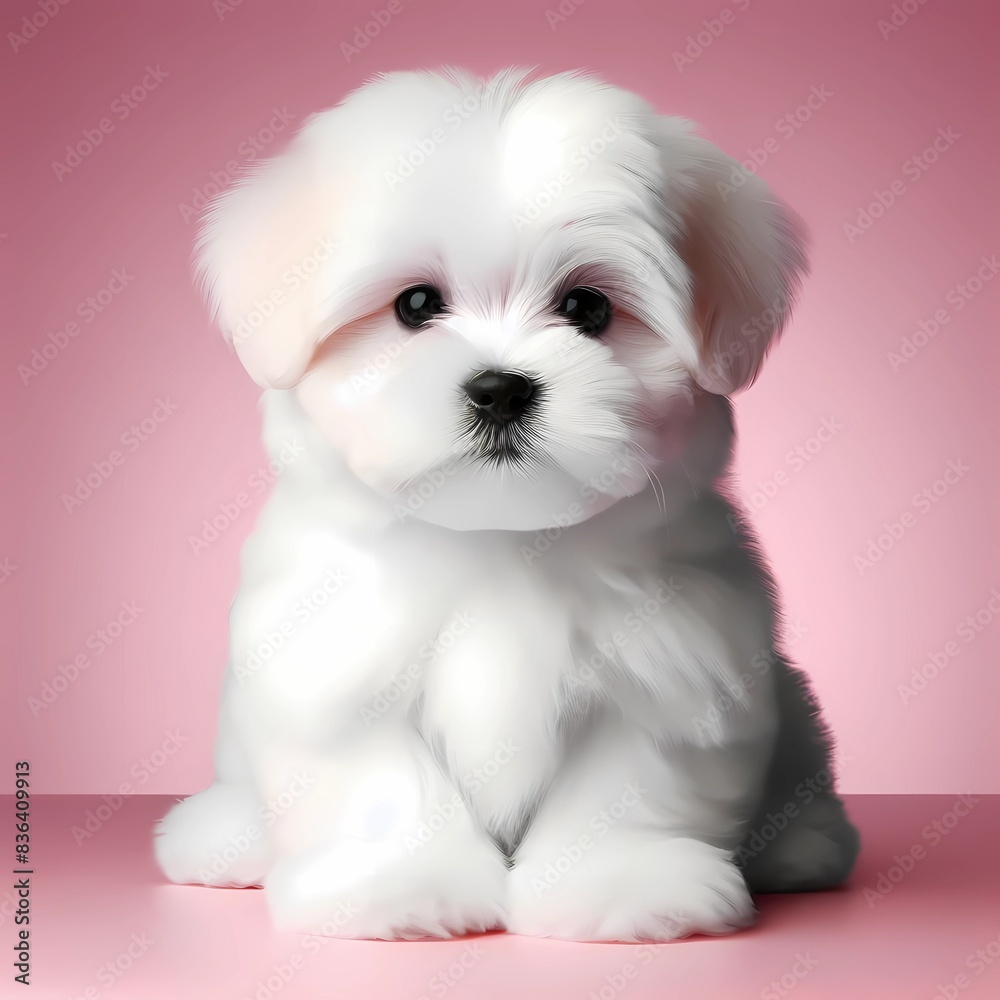 Obraz premium Malteser Welpe