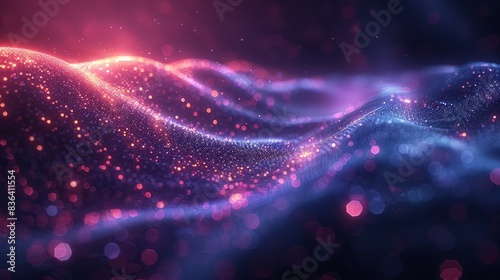 Developing a digital technology metaverse neon blue purple background, abstract speed connectivity and communication, innovation and future meta technologies, internet network connections, AI big
