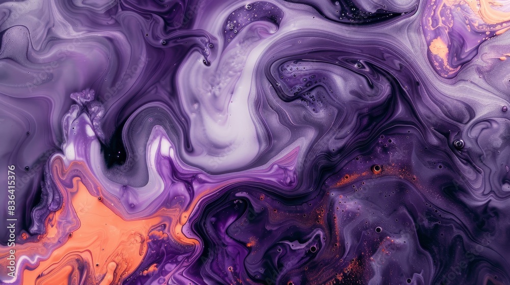 Rust and lilac paint swirling, Ink Fantasy, serene glow arises from watery channels, billboard Rust and lilac paint swirling, Ink Fantasy, serene glow arises from watery channels, billboard