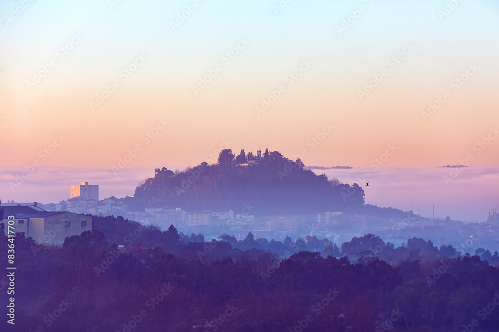 Capela de Santo Isidoro located at the top of Monte Crasto, Gondomar, Porto, Portugal 