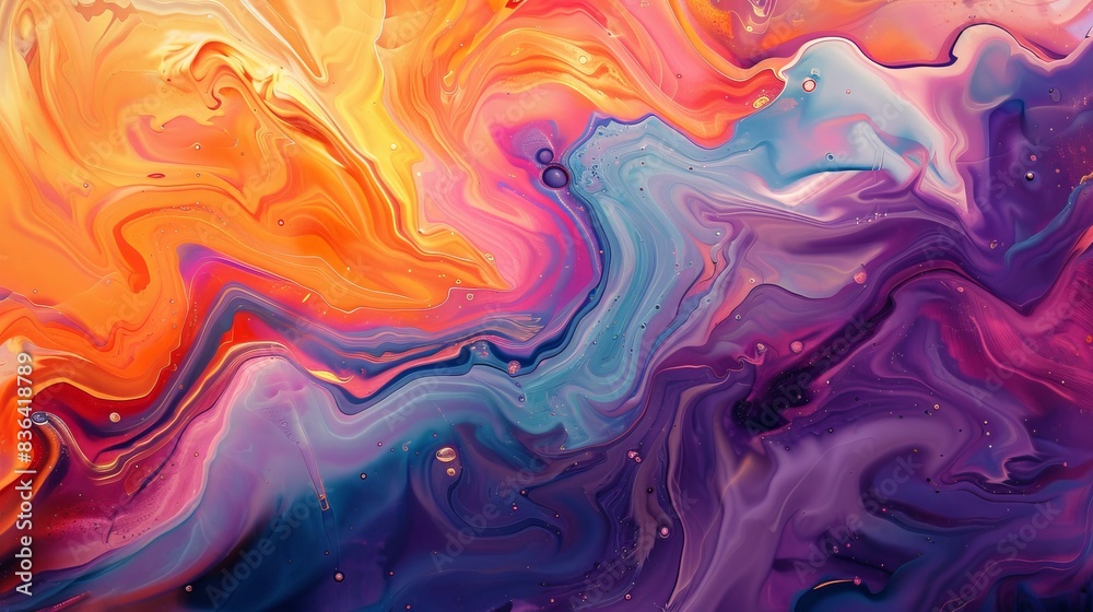 vibrant colorful abstract fluid art, 16:9 vibrant colorful abstract fluid art, 16:9