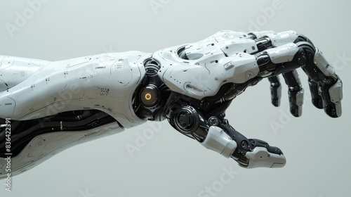 A Robotic Hand Reaching out to Grab Something on the Other Side of the Room - Generative AI