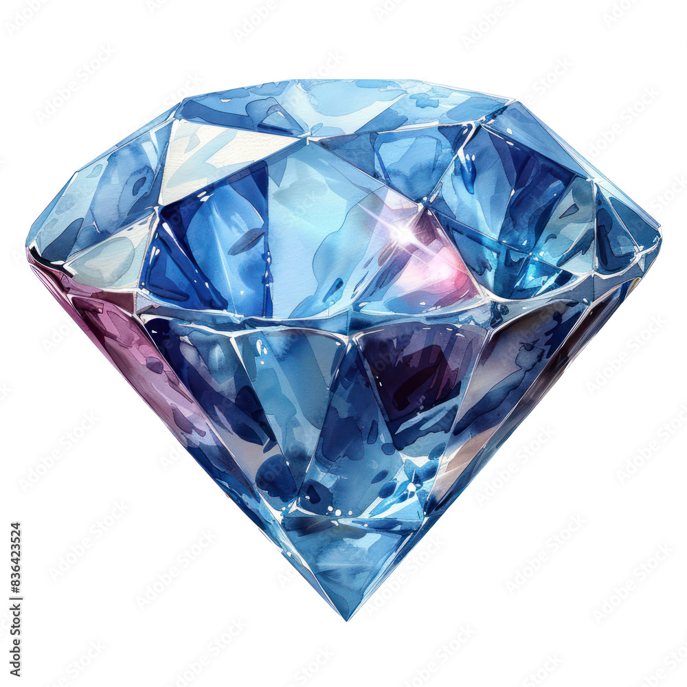 Crystal diamond isolated on a transparent background Crystal diamond isolated on a transparent background