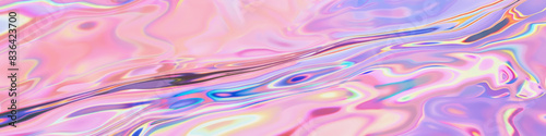 holographic style of a pink purple liquid background banner, illustration