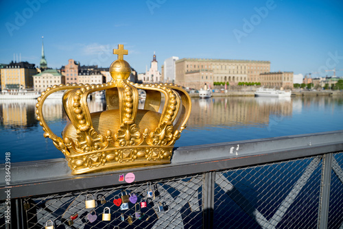 View of Stockholm with the royal palace photo