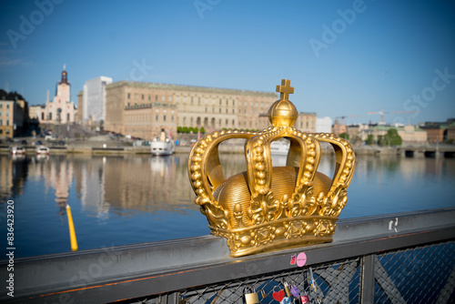 Photography View of Stockholm with the royal palace