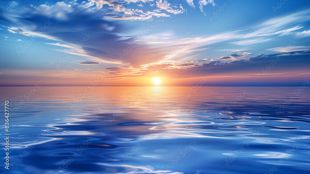 Obraz premium Divine sunset over the sea