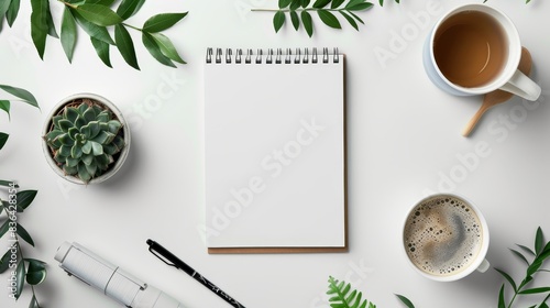 Space for text surrounding a notepad