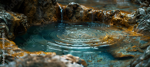 A close-up of nature well waterand textures captured in stunning clarity photo