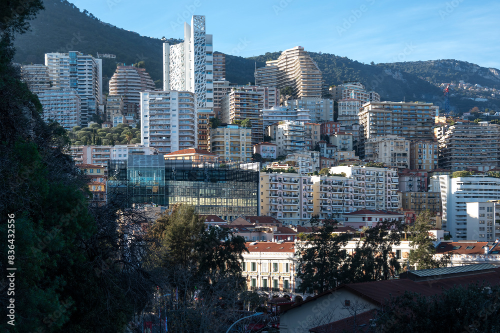 Obraz premium Panorama of city of Monte Carlo, Monaco