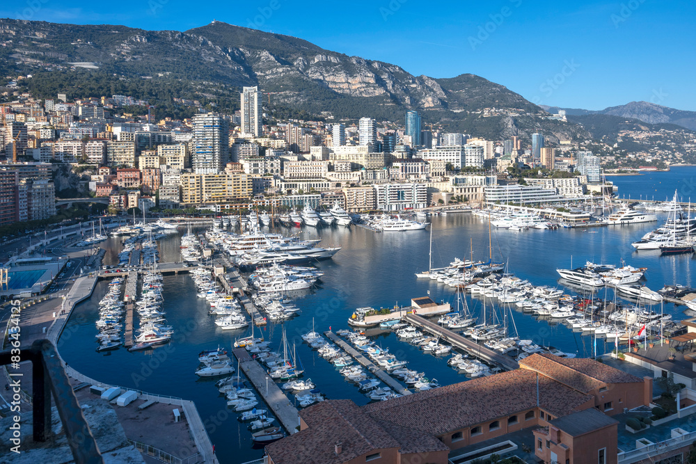Panorama of city of Monte Carlo, Monaco