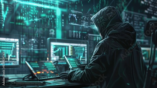 Ethical hackers penetration testing Cybersecurity and data protection, Cyber attack process with hacker