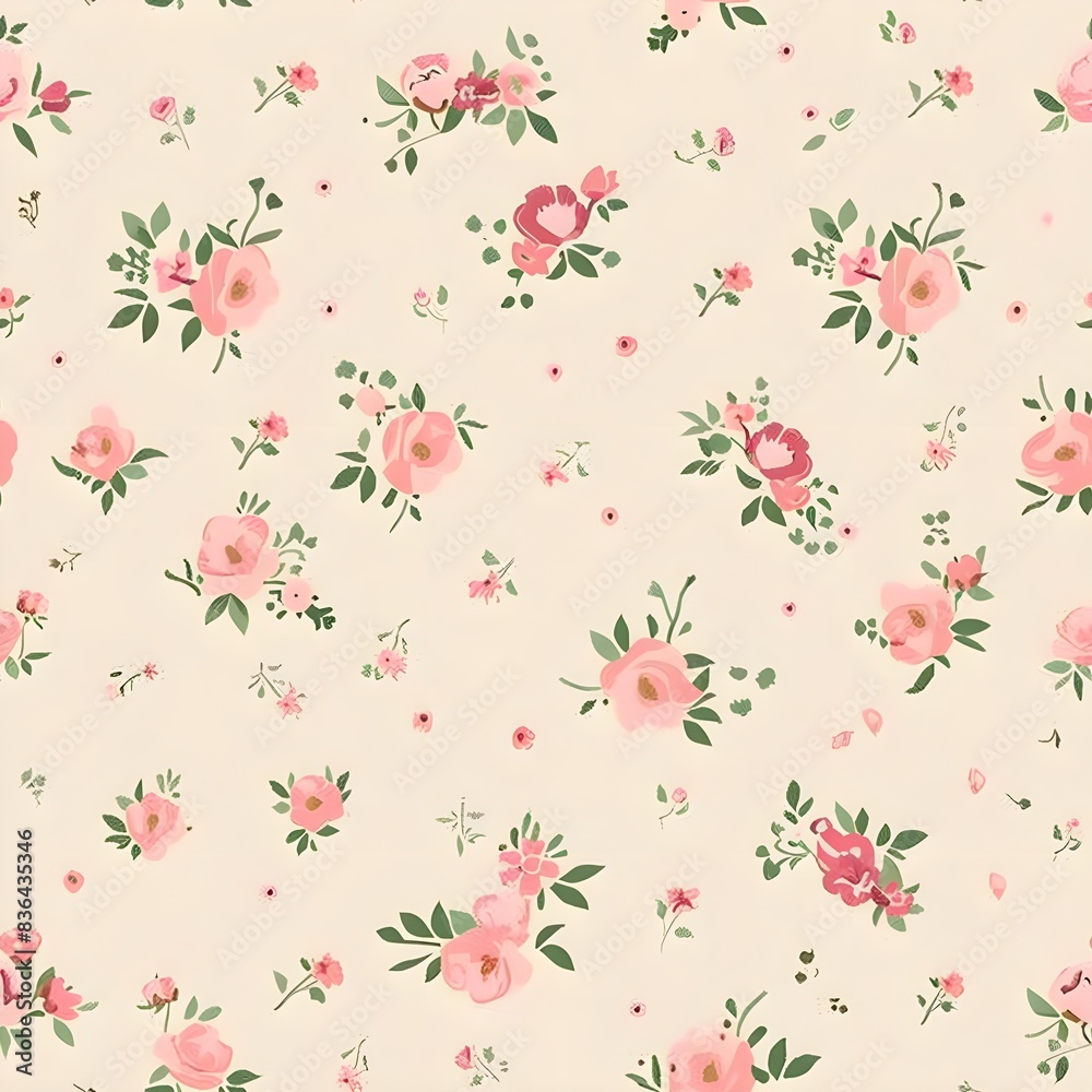 custom made wallpaper toronto digitalfloral garden bloom flower pattern seamless wallpaper design illustration ornament decor