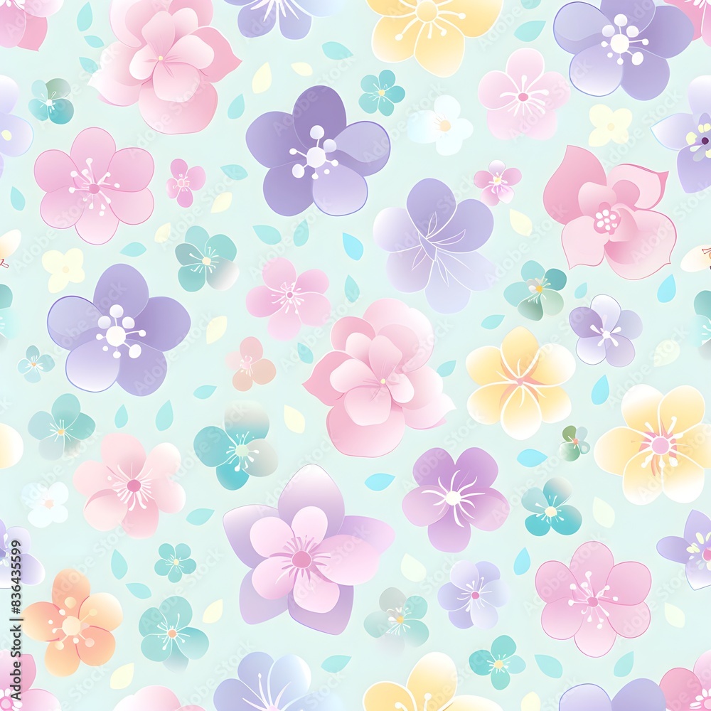 floral garden bloom flower pattern seamless wallpaper design illustration ornament decor floral garden bloom flower pattern seamless wallpaper design illustration ornament decor