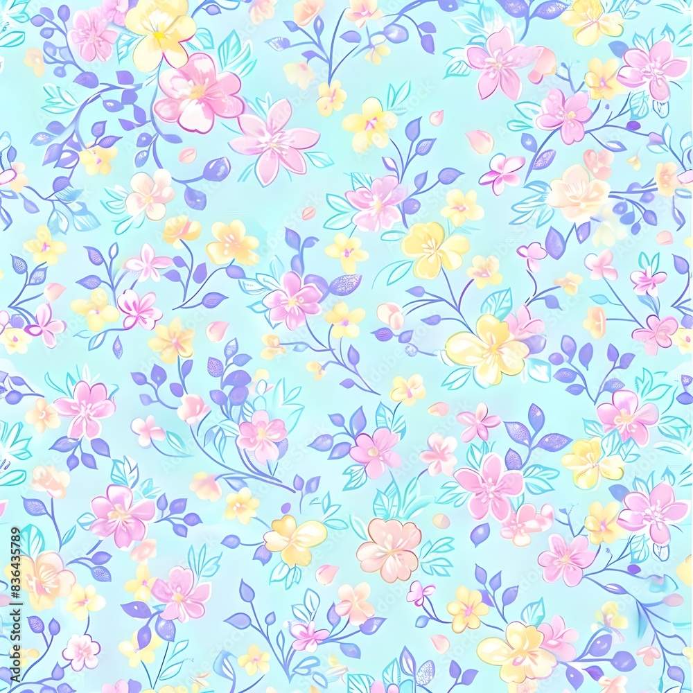 floral garden bloom flower pattern seamless wallpaper design illustration ornament decor floral garden bloom flower pattern seamless wallpaper design illustration ornament decor