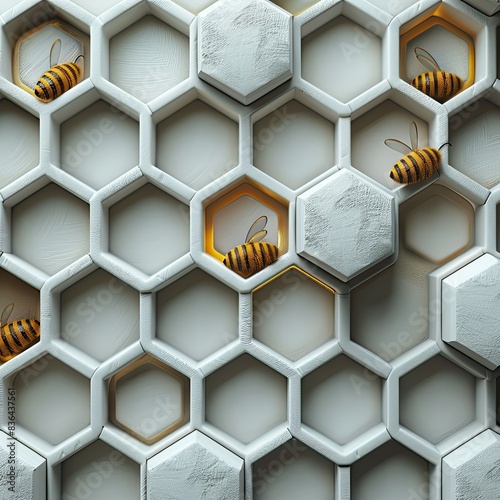 minimaliste alvÃ©ole de ruche , pattern, gÃ©omÃ©trique - photo