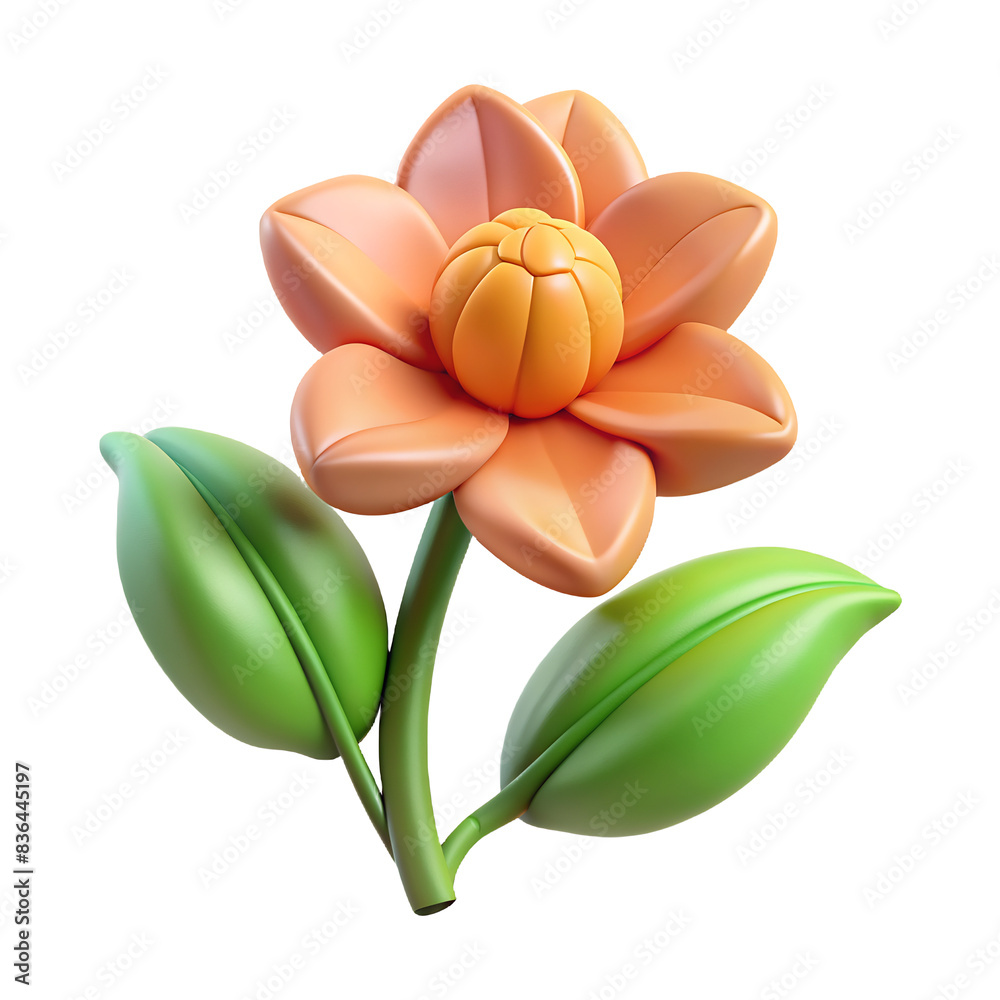Obraz premium PoisonIvy Flower Hyperrealistic Highly Detailed Isolated On Transparent Background PNG File