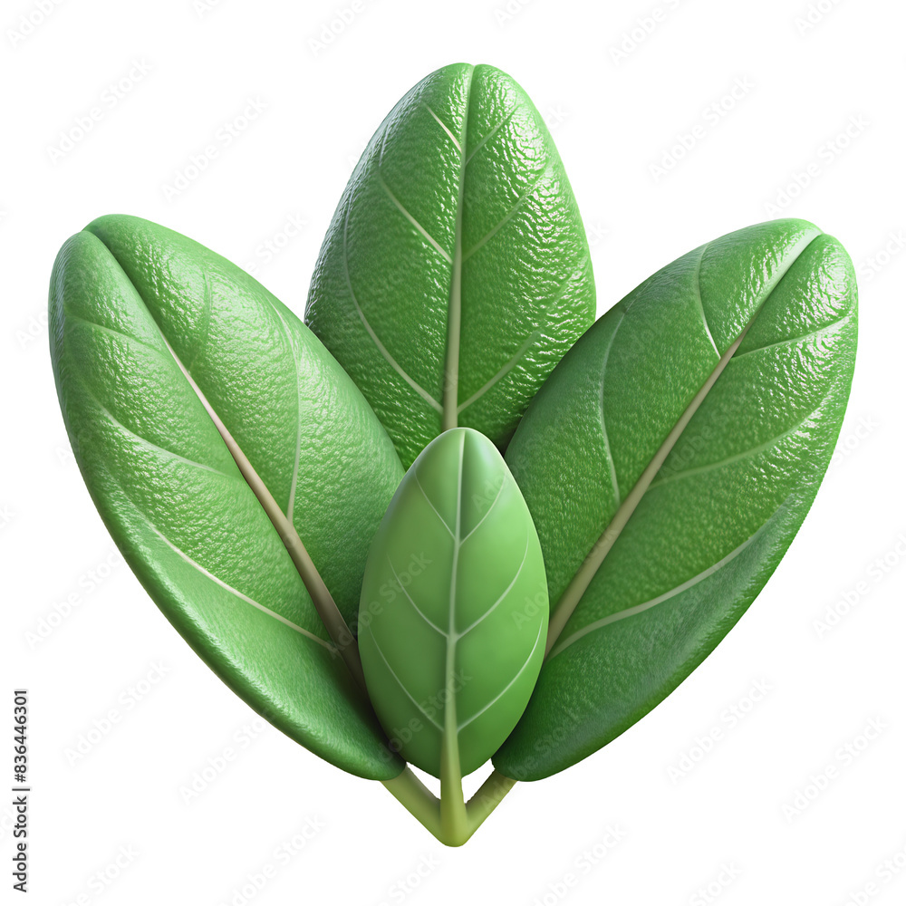 Obraz premium Sage leaves Hyperrealistic Highly Detailed Isolated On Transparent Background Png File