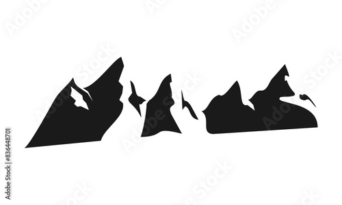 Hills illustration design vector logo