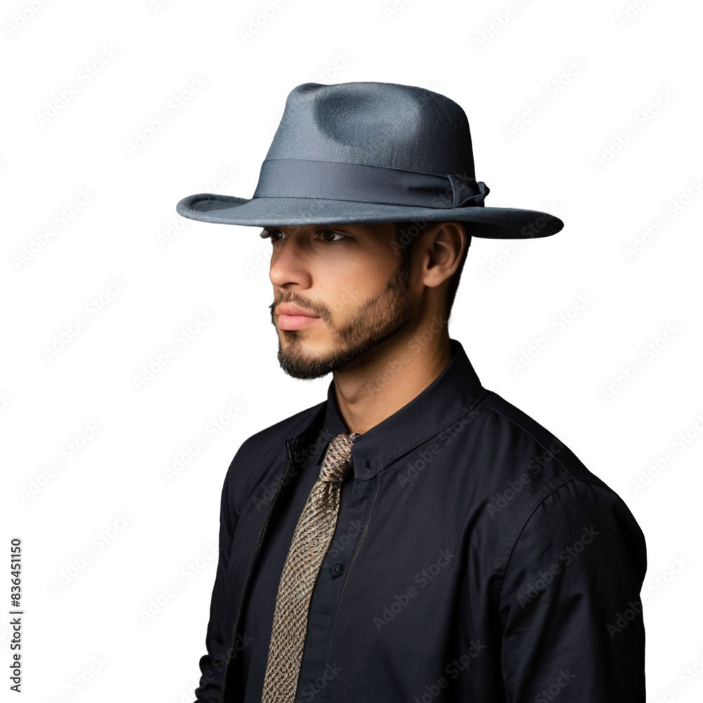man with hat without background man with hat without background