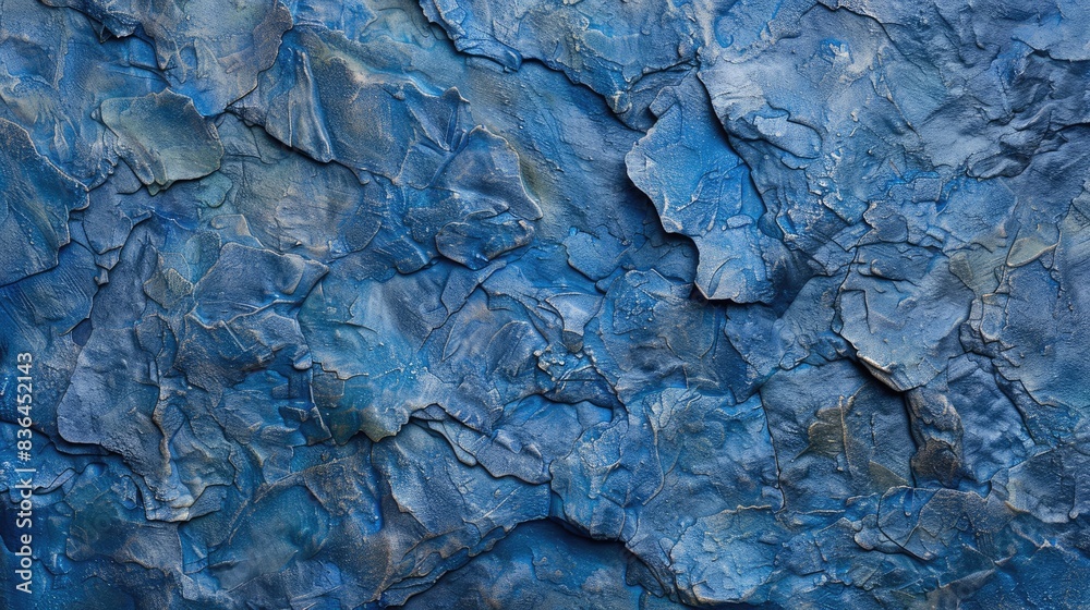 Blue textured surface on cement wall backgrounds viewed from the top Blue textured surface on cement wall backgrounds viewed from the top