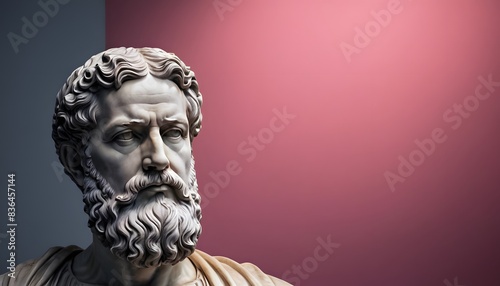 Marble sculpture statue in the museum