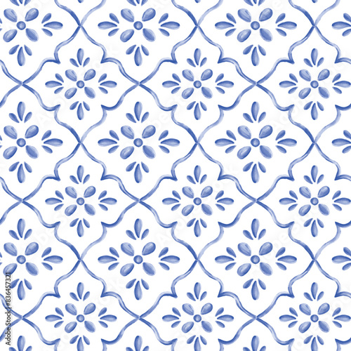 watercolor medallion watercolor damask repeat pattern vector file boho design