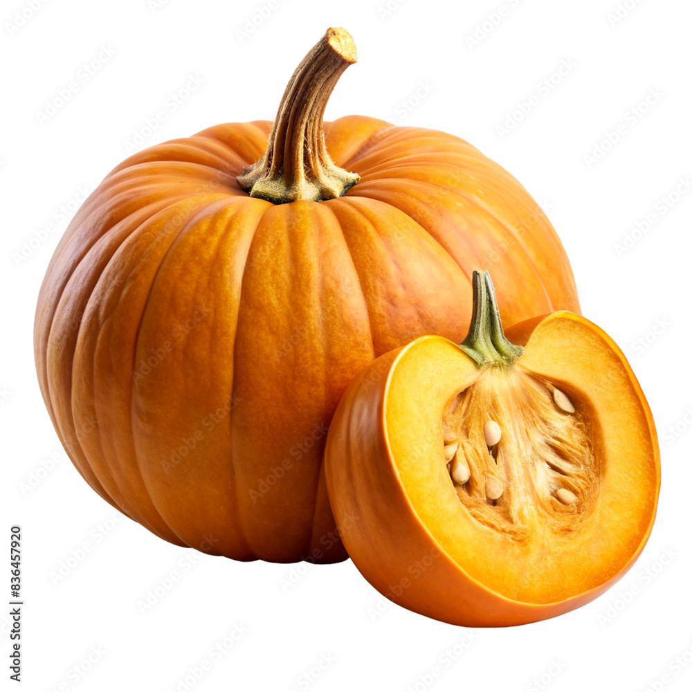 Pumpkin isolated on transparent background - Generative AI
Pumpkin isolated on transparent background - Generative AI