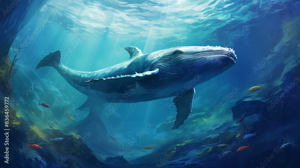 Fototapeta premium shark in the sea