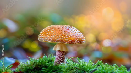 Close ups of poisonous mushrooms