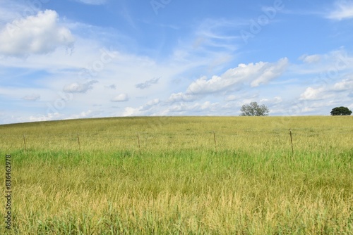 Clouds Over a Rural Field