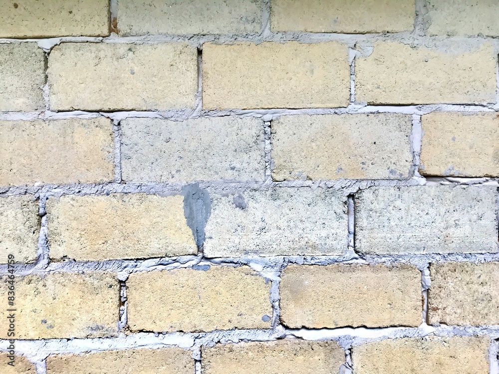 Fototapeta premium Concrete brick background texture of gray wall. Square photo pattern