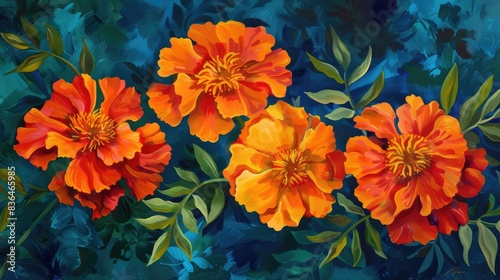 Marigold Blossoms