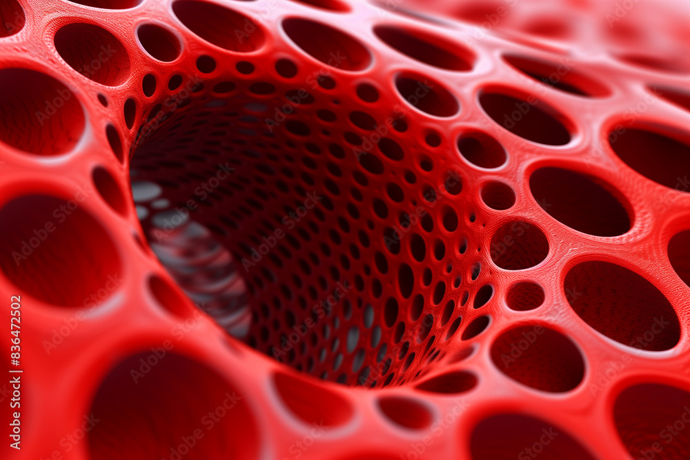 Background for elegant design cover or modern composition. Red abstract background. Organic fractal structures hole round macro geometry illustration.
Background for elegant design cover or modern composition. Red abstract background. Organic fractal structures hole round macro geometry illustration.