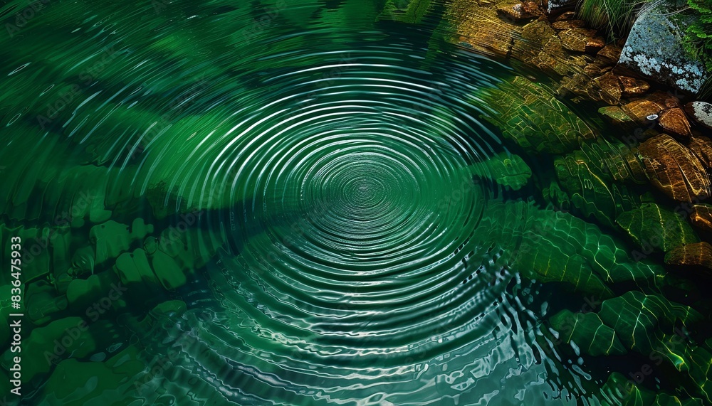 A large ripple in a body of water A large ripple in a body of water